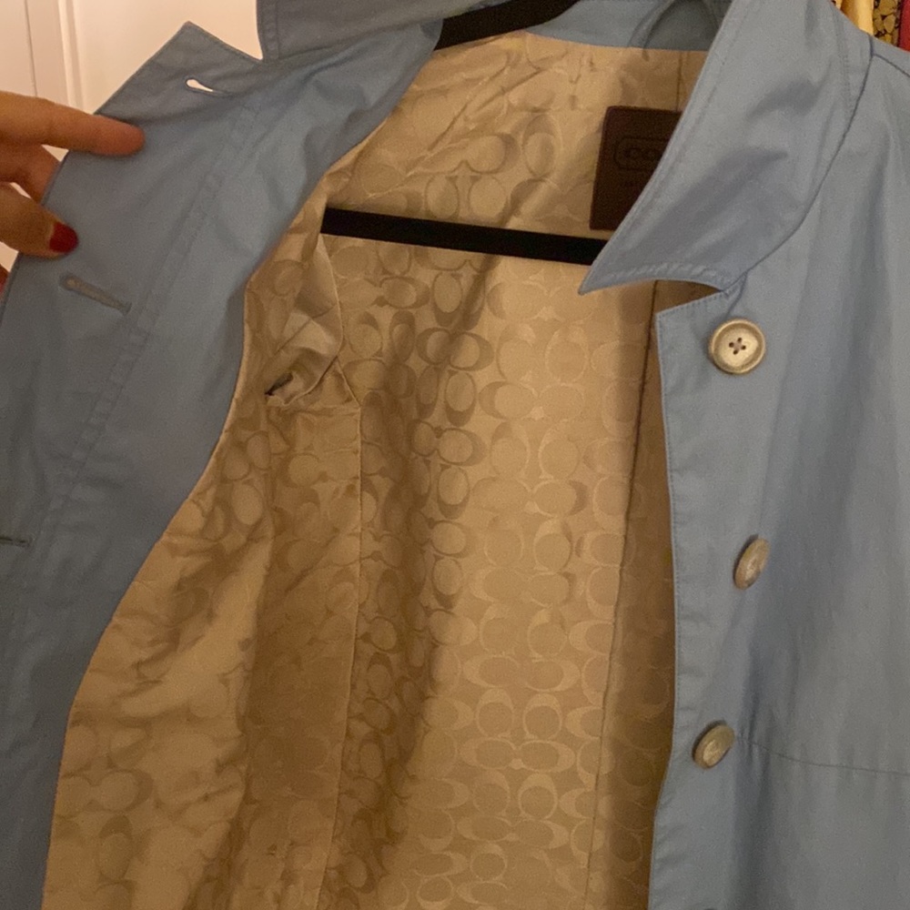 Coach rain jacket coat size S